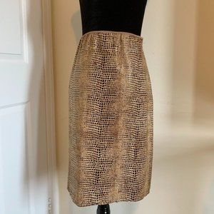 Brand New Snakeskin Print Skirt